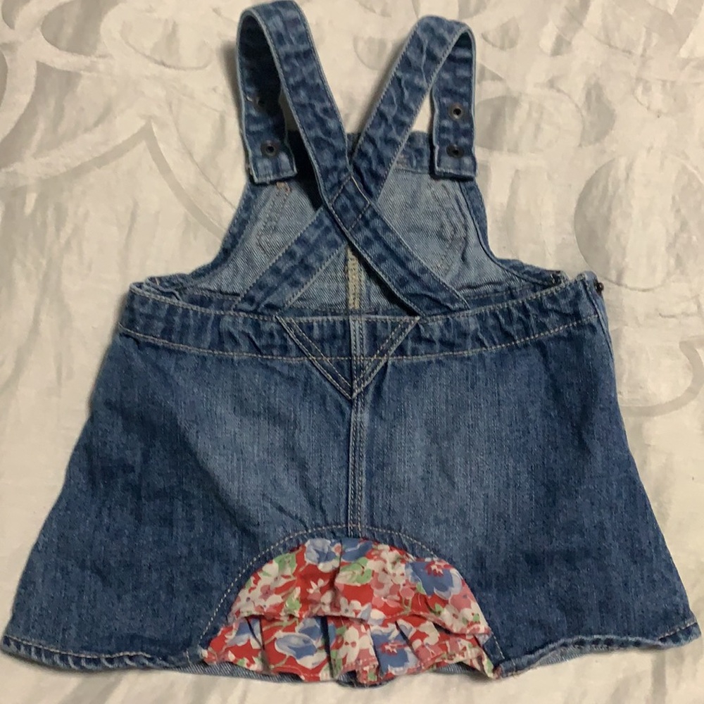 RL Baby overall skirt with ruffle bottom